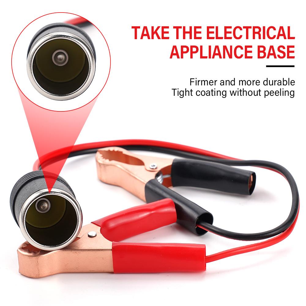 12 В автомобильные аксессуары 50 А гнездо для батареек автомобильный аккумулятор клемма зажим адаптер прикуривателя