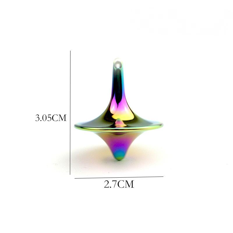 Кино Тотем Металлический Гироскоп Серебристый Ручной Вращающийся Волчок Кончиками Пальцев Маленький Циклон Гироскоп Антистресс Непоседа Игрушки для Взрослых Подарки 2025