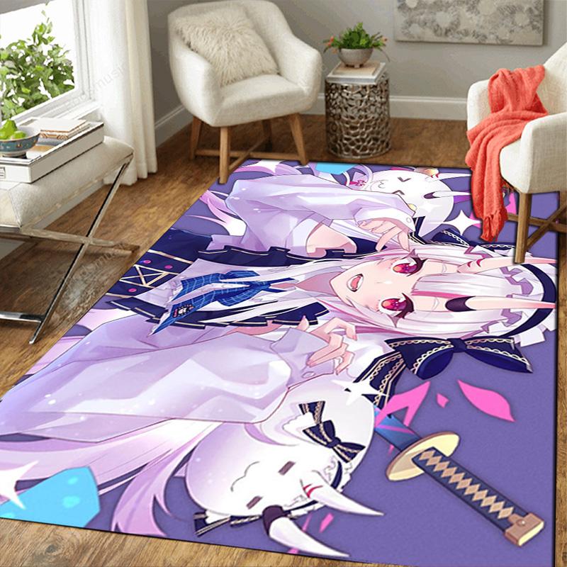 hololive Rug Floor Mat for Living Room or Bedroom Soft and Comfortable Carpet a Gift for Birthday and Holiday.DFF0925112