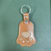 Melon Leather Dog Key Ring - Cute Pet Hair Storage & Memorial Charm