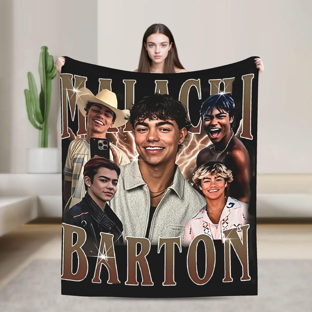 Malachi Barton Fleece Throw Blankets Blanket for Home Travel Warm Quilt,