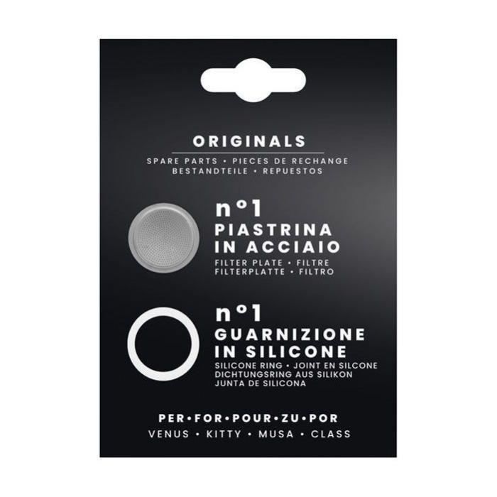 Filtre inox - BIALETTI - Avec un joint silicone pour cafetière Italienne Inox 4 tasses