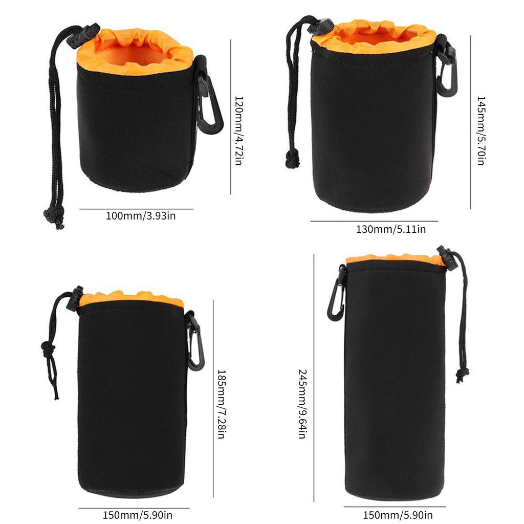 Camera Lens Pouch Bag Neoprene Waterproof Soft Video Camera Lens Pouch Bag Case For Canon Sony for Most Digital SLR Camera