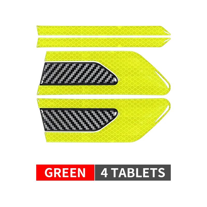 2 шт./компл. светоотражающая лента для безопасности грузовика, защитная лента для двери автомобиля, полосы для предотвращения столкновений, безопасные наклейки на отражатель