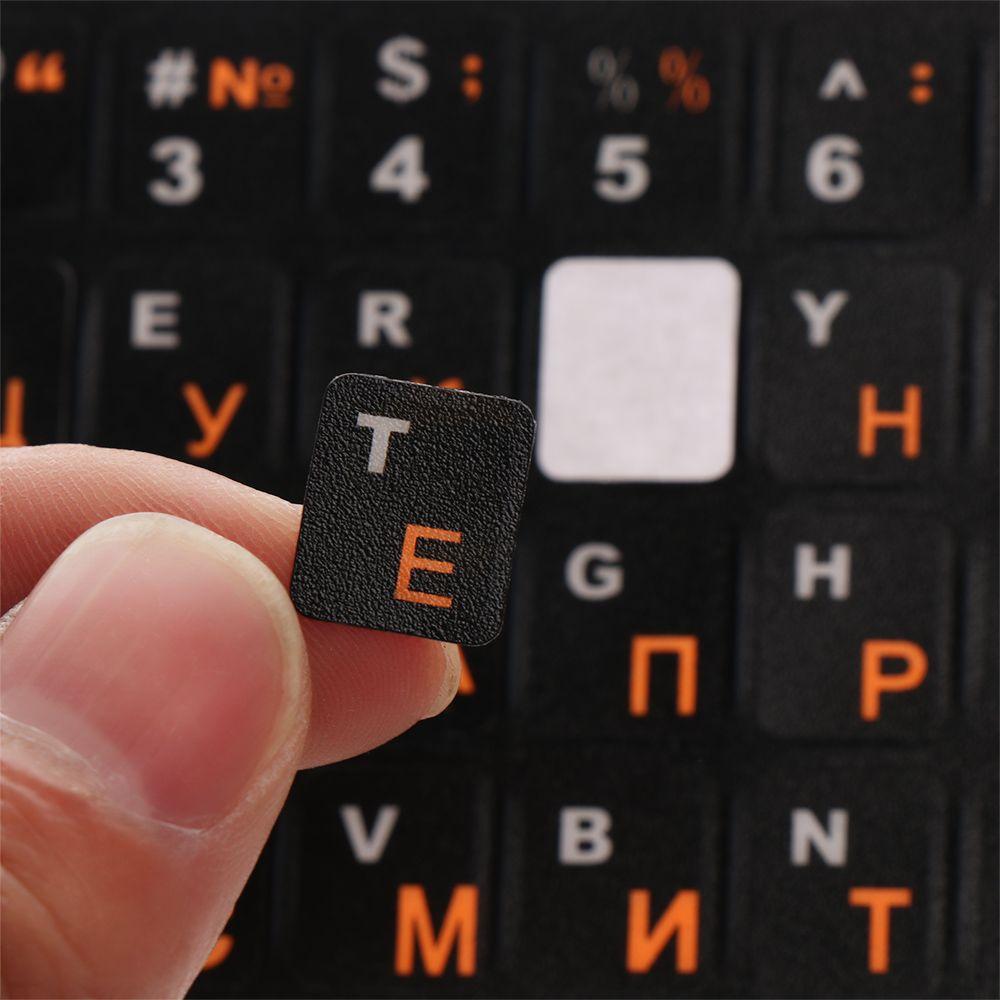 Waterproof Laptop Frosted Notebook Keypad Keyboard Stickers Russian Letters Cover Sticker