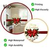 Winter Party Window Ornaments Gold Merry Christmas Clings, Decorative PVC Decals for Holiday Durable Home Glass Decor, Waterproof Removable
