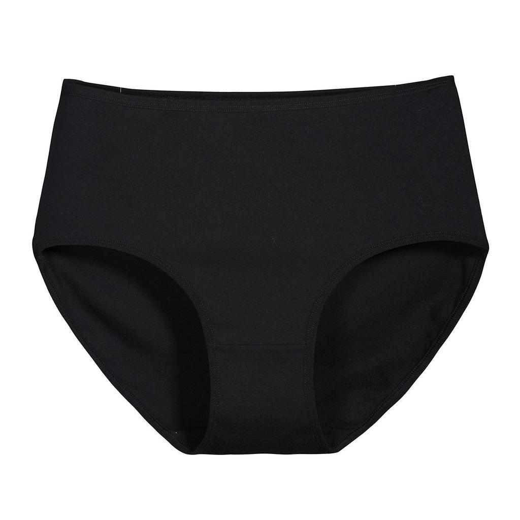 Премиальное женское нижнее белье больших размеров со средней посадкой из рубчатого чистого хлопка