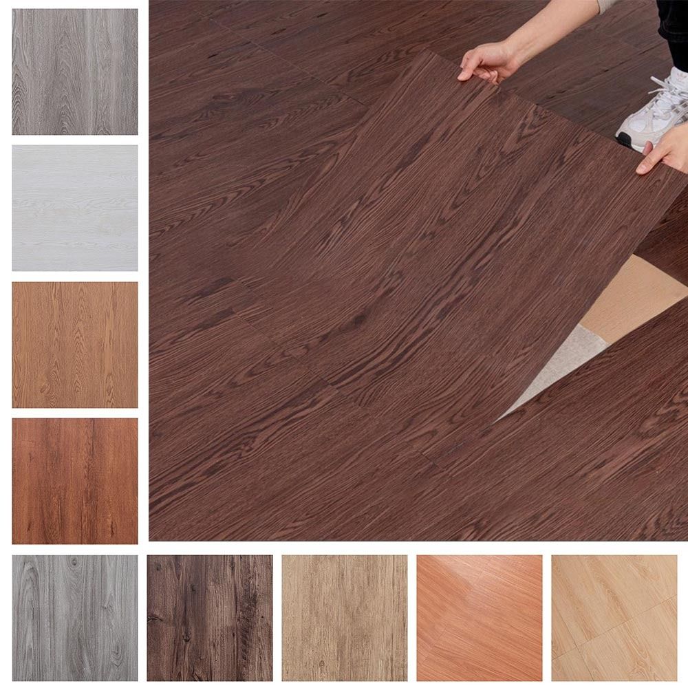 Утолщенная самоклеящаяся напольная наклейка под дерево, водостойкие напольные обои
