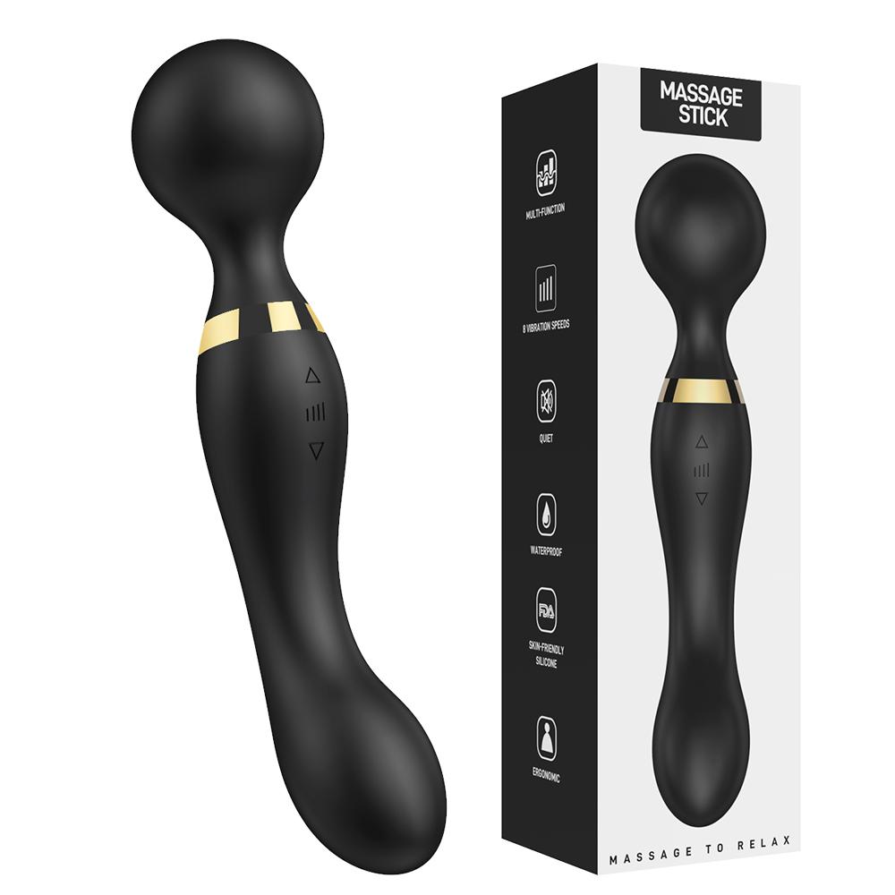 Large Size Powerful Dual Motor Silicone Dildo Vibrator Wand G-Spot Massager Clitoris Stimulator for Couples Sex Toys for Adults