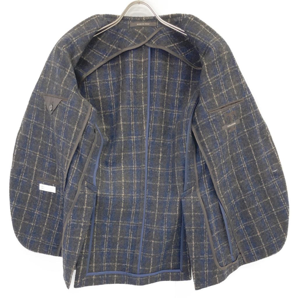 TAGLIATORE Коричневый в клетку из шерсти муджелло Пиджак 2B Пиджак 42 КоричневыйБ/у