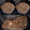 Winter Warm Fleece Car Seat Cushion, Cross-border Leopard Print High-end Car Seat Cover