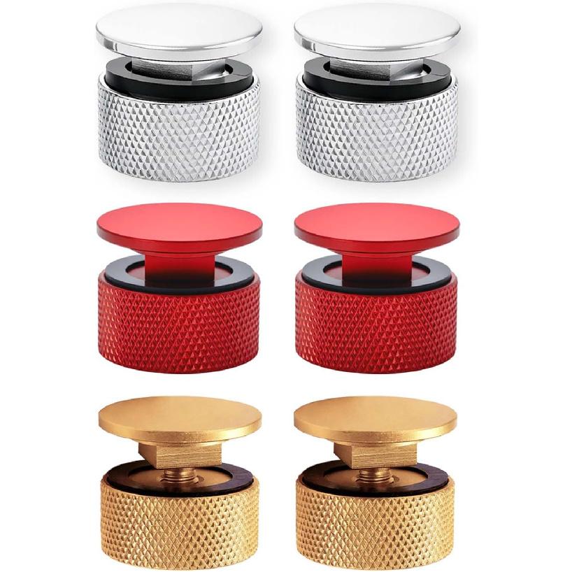6-Pack Aluminum Alloy Welding Helmet Fasteners | with Non-Slip Silicone Washer - Durable Pipeliner Replacement Parts