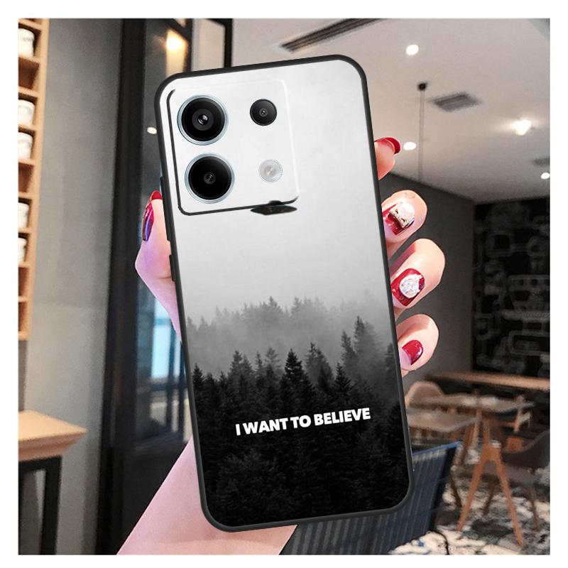 Я хочу верить Чехол Для Xiaomi Redmi Note 11 9 10 12 13 Pro Plus 12S 11S 10S 9S Redmi 12 10C 12C 13C Обложка