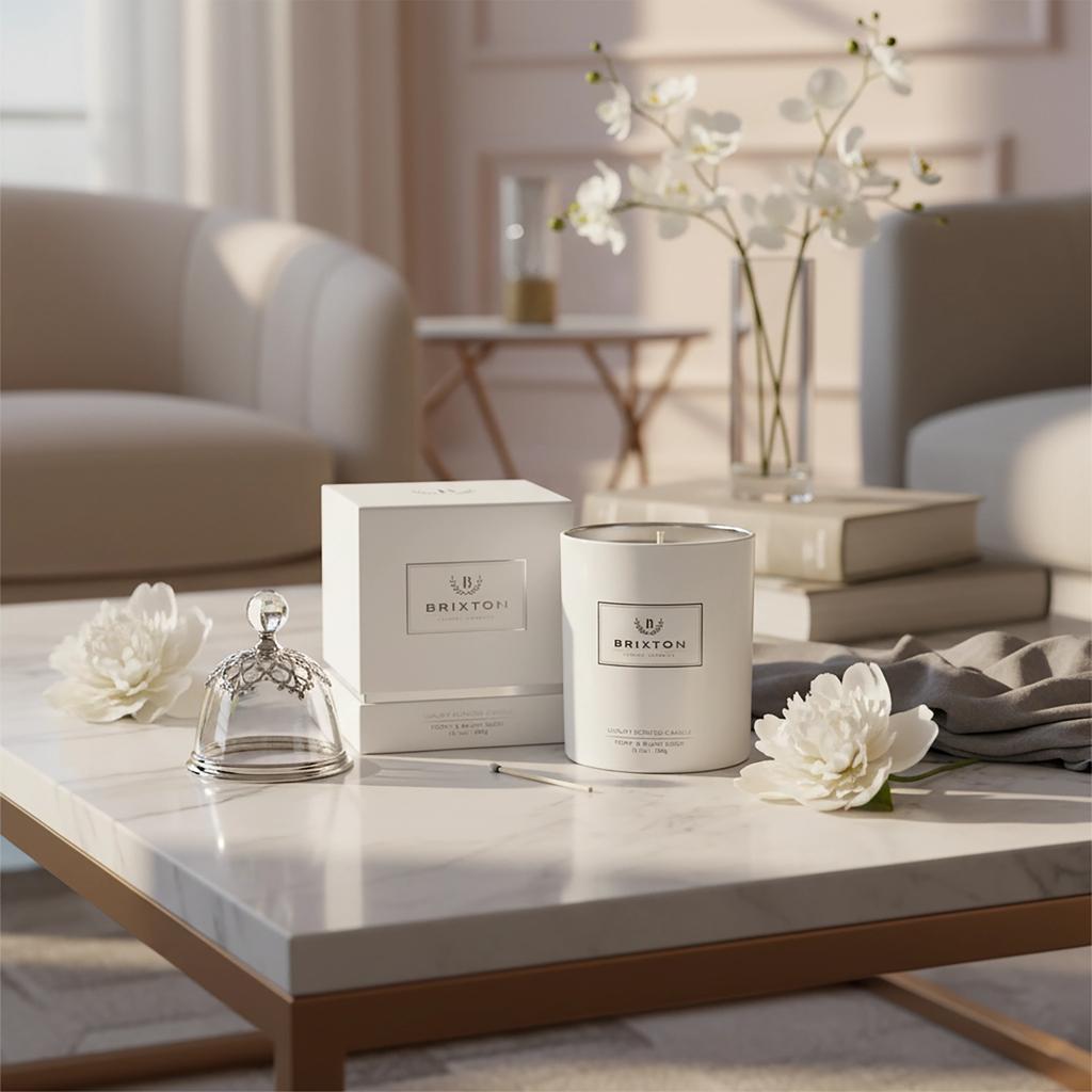 Brixton Scented Candle 300G Peony & Blush Suede Homms
