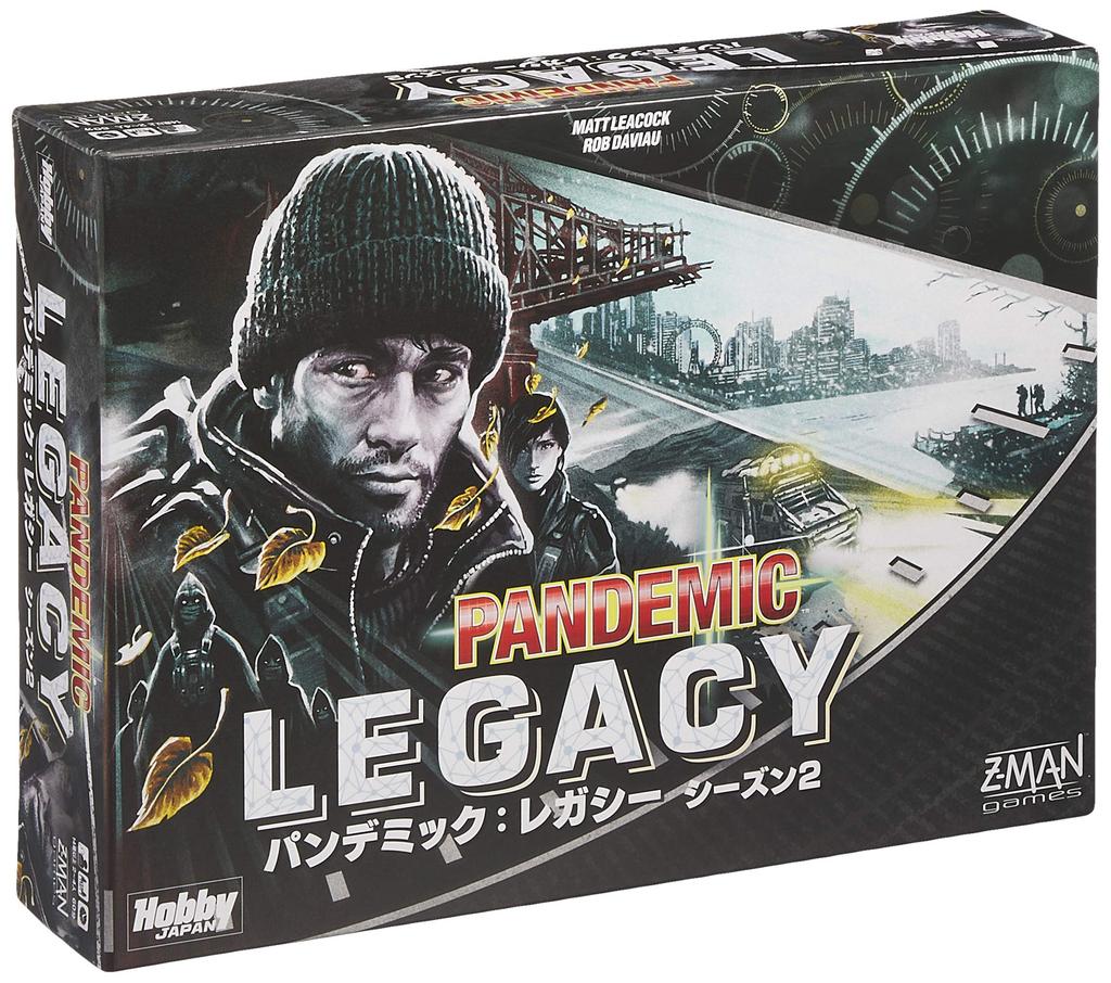 Hobby Japan Legacy Season 2 Japanese Version 60 Minutes X 12 for Ages 14 and Board Game Pandemic (Black Box) (Pandemic Legacy) (for 2-4 Players,