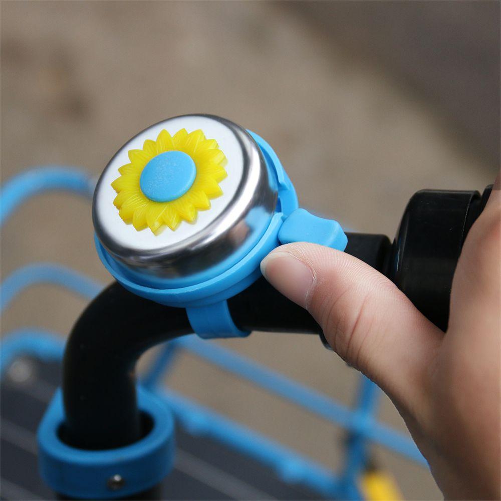Flower Multi-color Horn Sound Alarm Safety Bike Bell Outdoor Protective Cycling Bicycle Handlebar