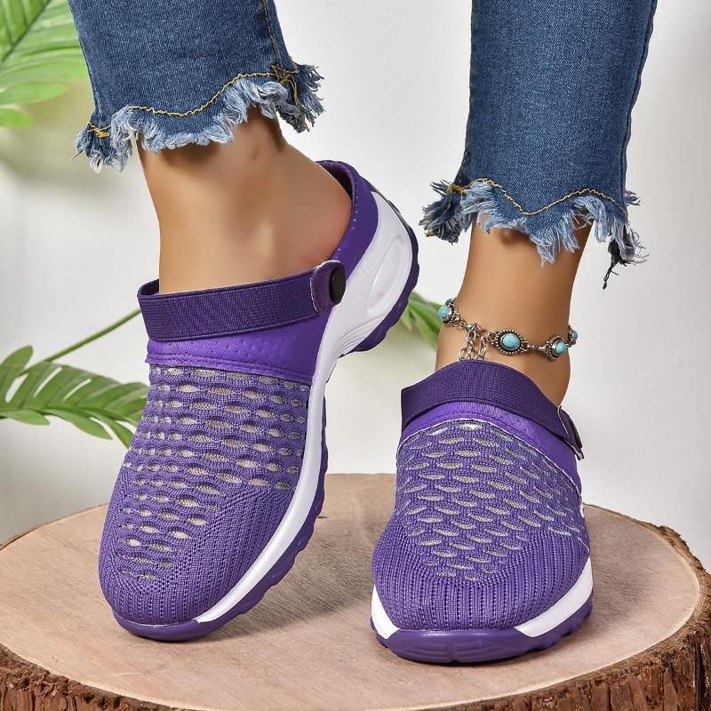 Женские туфли с большой сеткой, сандалии, женские полупрозрачные, для мам, дышащие, легкие, на воздушной подушке