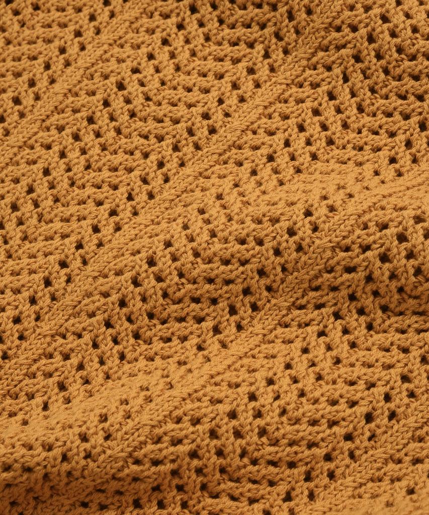 COVERNAT Cable Round Half Knit Orange