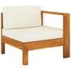 Day and Night - Day and Night Central Sofa with 1 Armrest In Cream White Acacia Wood