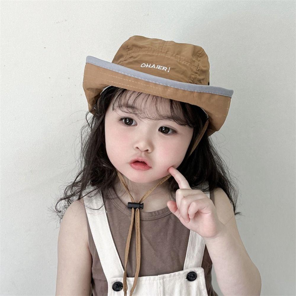 Summer Children Sunhat Quick-dry Fisherman Hat Ins Baby Bucket Hat  2-8 Years