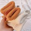 Вязаные перчатки с сенсорным экраном, однотонные эластичные теплые перчатки с рубчатыми манжетами, унисекс, утолщенные зимние вязаные перчатки для набора текста, поездок, шопинга