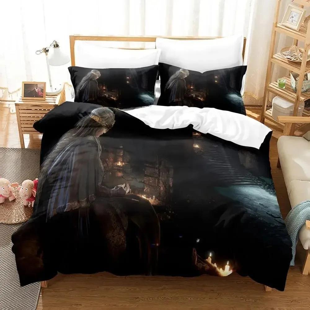 Dark Souls 3 Bedding Set Single Twin Full Queen King Size Bed Set Adult Kid Bedroom Duvetcover Sets 3D Print Anime Bed Sheet Set