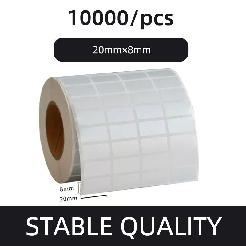 Этикетка со штрих-кодом из матового серебристого ПЭТ 20 30 40 50 60 70 80 90 100 Термотрансферная лента для принтера Наклейка