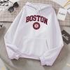 Boston City Us Founded In 1630 Hoodies Women Warm Comfortable Pullovers Fashion Casual Female Hooded Basic All Match Sweatshirt