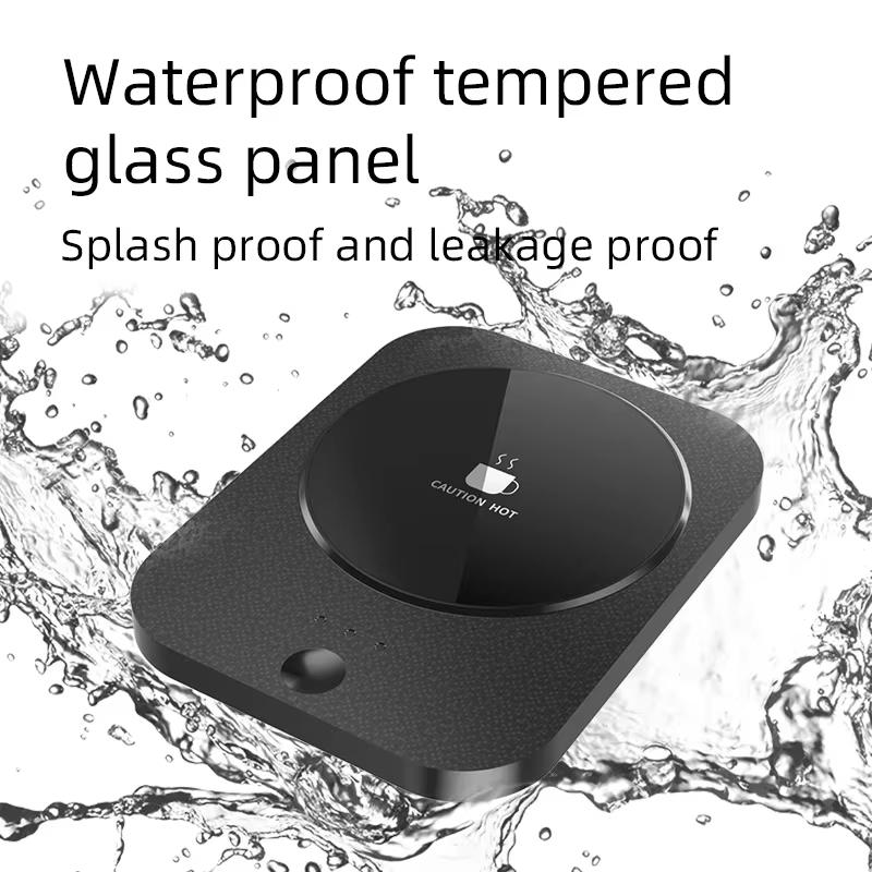 USB Cup Warmer Coffee Milk Tea Water Mug Heater Temperature Adjustable Heating Coaster For Home Office Winter Automatic Heating