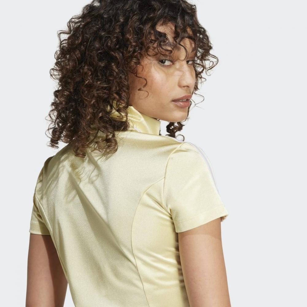 Adidas Женский спортивный топ Adicolor с коротким рукавом, облегающий, укороченный Jc6367