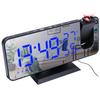 LED Digital Alarm Clock Digital Projector Radio Alarm Clock Fashion Adjustable Mirror Alarm Clock