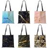 Women Handbag Linen Totes with Print Casual Traveling Beach Gift Bags