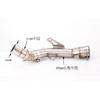 For Kawasaki Z900 2017-2025 Z 900 Escape 51MM Slip-On Motorcycle Exhaust System Middie Tail Link Pipe With Silvery Muffler Tips