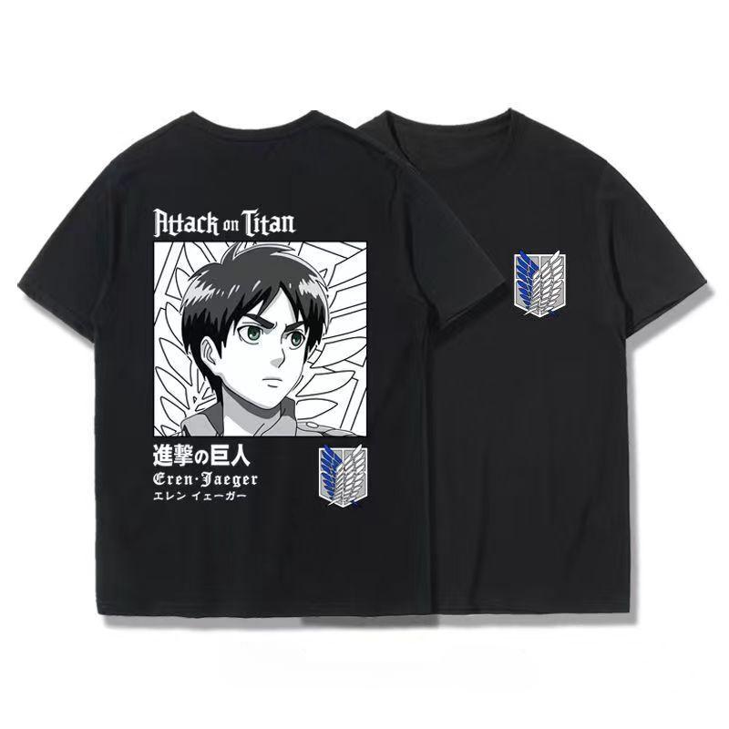 Japanese Anime T Shirt Scouting Legion Clothes Shingeki No Kyojin Tee Shirt Attack On Titan Giant Short-sleeve T-shir Men Women