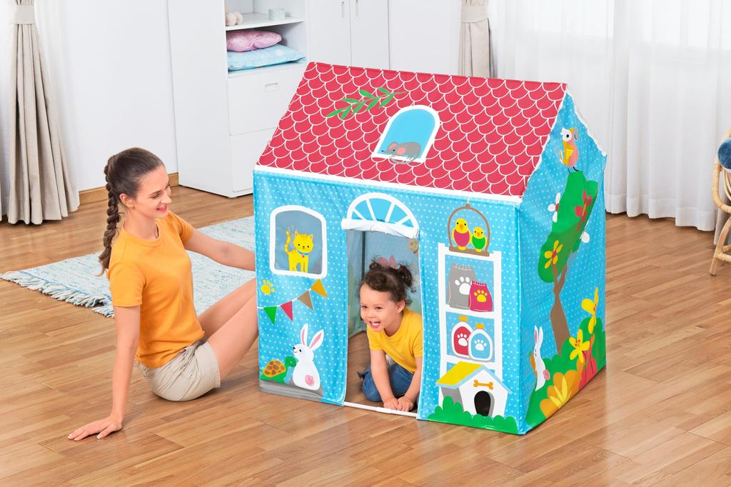 Детская палатка Bestway Purrfect Pets, Игровая палатка для дома, 1,02 м x 76 см x 1,14 м, 52007