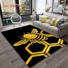 Insect Cartoon Bee Cute HoneyBee Carpet Rug for Home Living Room Bedroom Sofa Doormat Decor,kids Area Rug Non-slip Floor Mat
