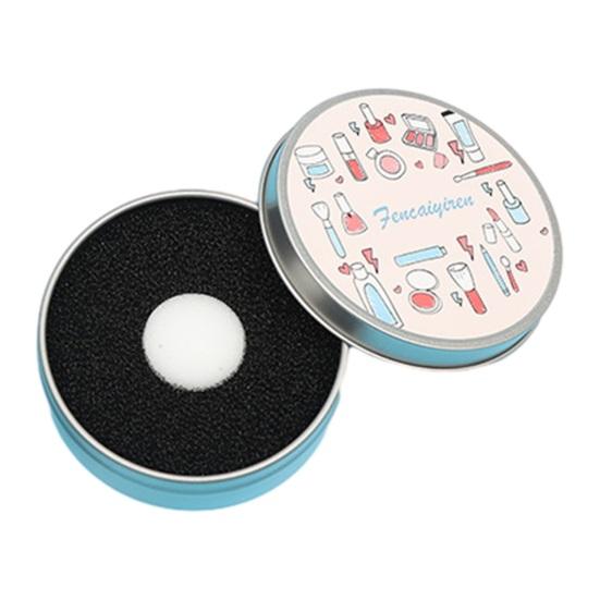 Очиститель для кистей для макияжа, коробка для чистки кистей для теней для век, румян, быстрое удаление цвета, металлическая коробка с переключателем