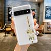 Чехол для телефона Google Pixel 10 Pro 10A Pixel 9 Pro XL Pixel 8 Pro 9A 8A 7A 7 6A 6 Pro Мягкий ТПУ Чехол Алмазная Корона Буква