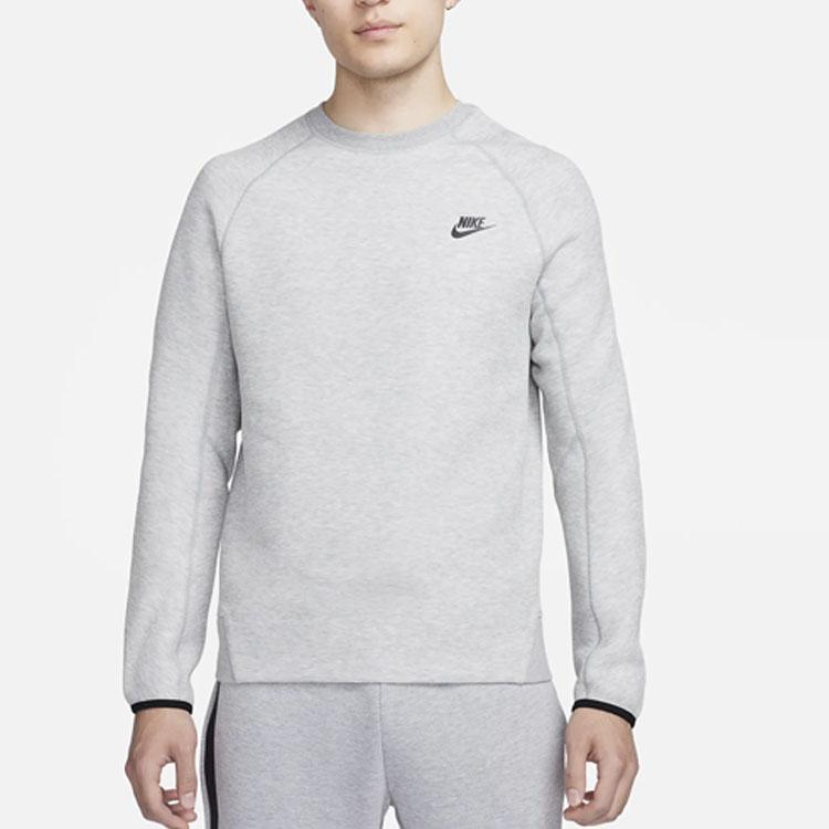 Nike Спортивная повседневная толстовка с принтом логотипа для мужчин, топ, серый FB7917-063