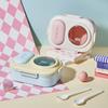Sealed 3 grids Lunch Box Fresh Keeping Picnic Box Lunch Box with fork spoon  Outdoor Activities
