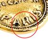 Chanel Большой круглый логотип Серьги Cambon золотые Женские Б/у