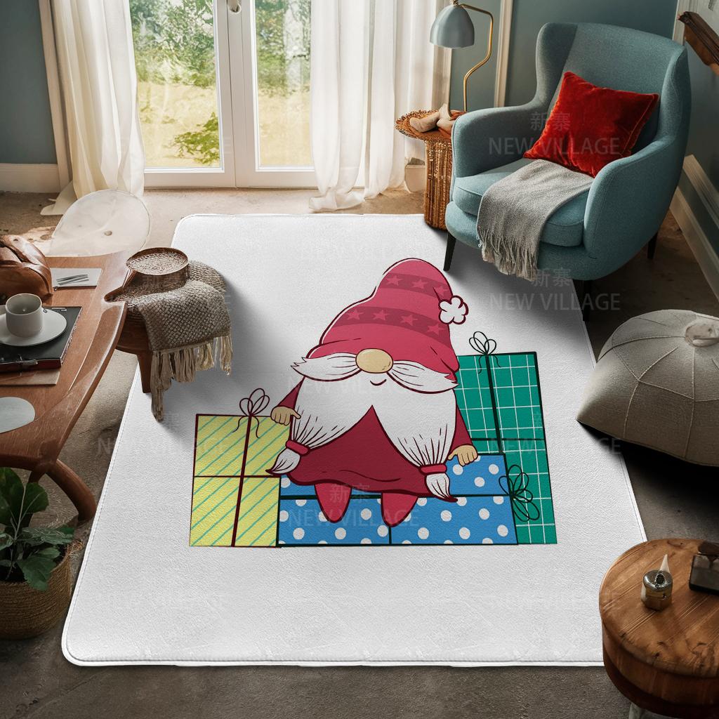 Ковер у входа в дом Домашний коврик у двери Гостиная Ванная Комната Ноги ванная комната Нескользящие коврики с водопоглощением для ванной Счастливого Рождества зима