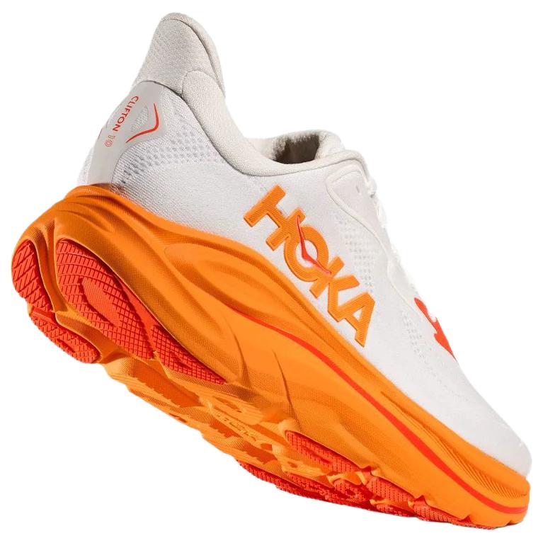 HOKA Clifton 10 Frost Orange Zest Women Sneakers White 1162031-FGZ
