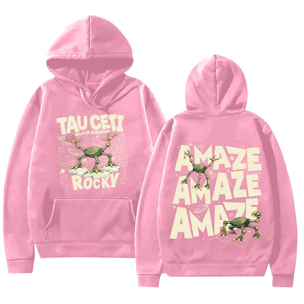Project Hail Mary Hoodies Rocky Tau Ceti Home of Astrophage Cartoon Print Sweatshirts Sci Fi Lovers Gift High Street Tops Unisex Tops