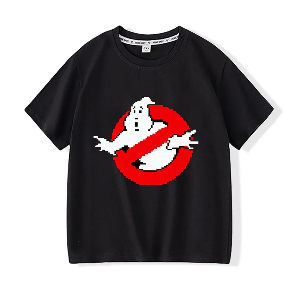 100 Cotton Ghostbusters Cartoon Childrens TShirt Print Tees 212Y Short Sleeve Boys Girls Casual Oneck Tops Toddler Summer