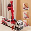 Jiadu Large Alloy Double Hook Tow Truck Rescue Model Crane Toy