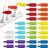 10-30pcs Reusable Waterproof Cable Labels Color-Coded Organizer Straps Data Charger Cords Management Home Office Travel