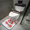 New Cute Christmas Toilet Seat Covers Creative Santa Claus Bathroom Mat Xmas Supplies for Home New Year Navidad Gift Decor