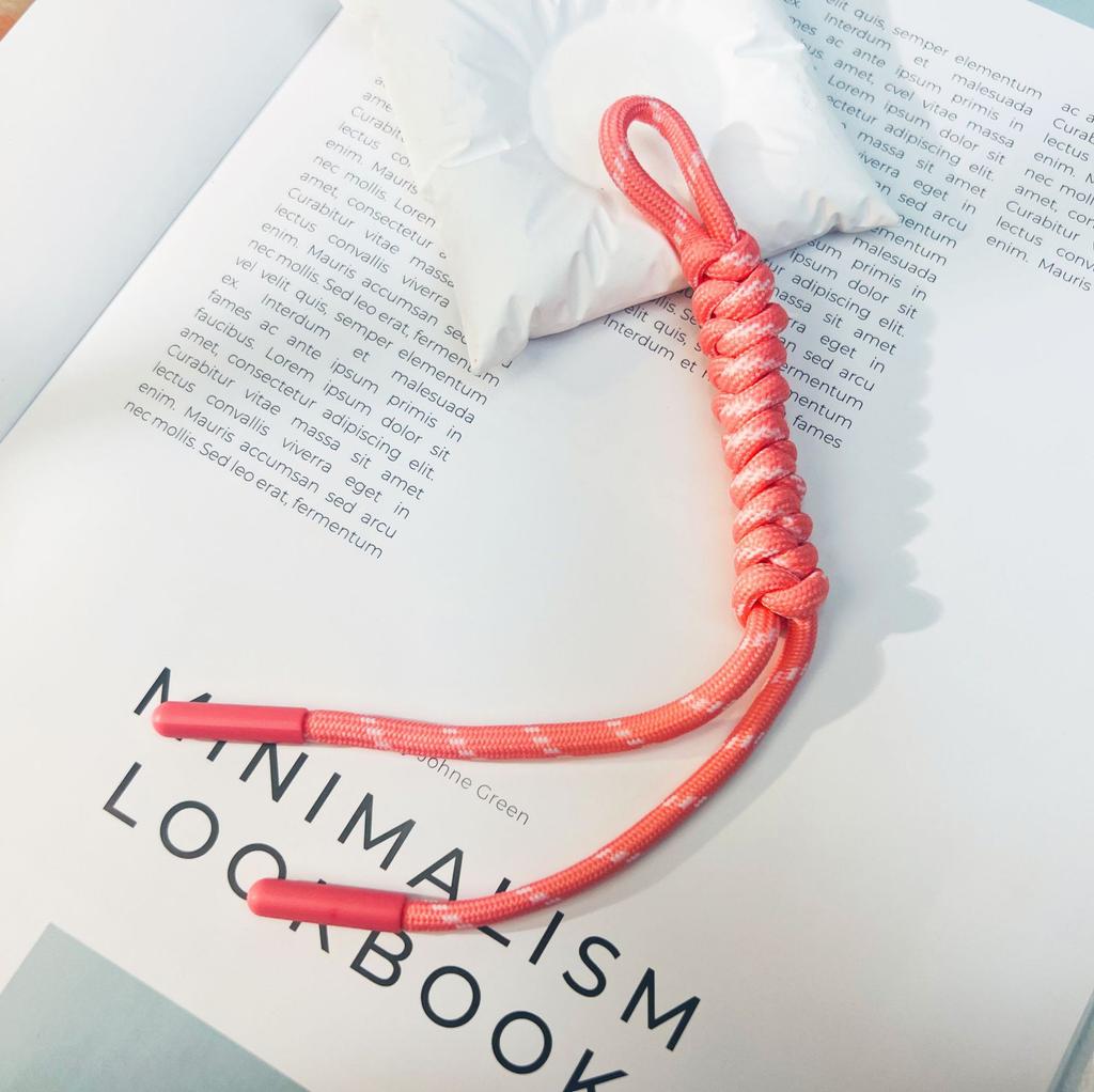 Hand-woven Color Bag Hanging Mobile Phone Lanyard Fashionable Handmade DIY Braided Rope Pendant Diamond Knot Keychain