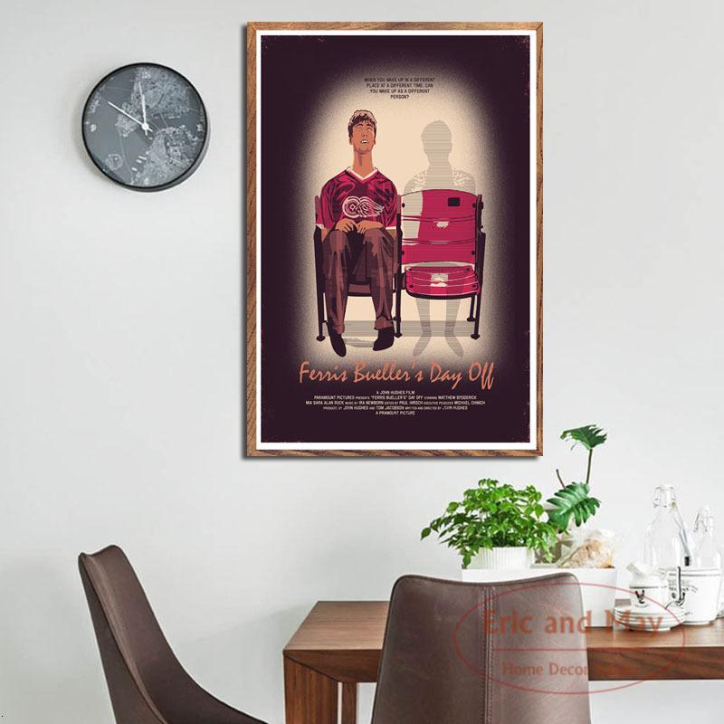 Ferris Bueller's Day Off Movie Classic Art Painting Vintage Canvas Poster Wall Home Decor
